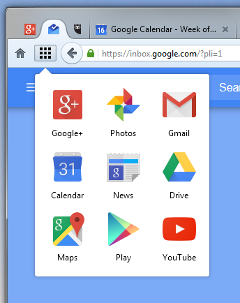 Screenshot of add-on menu