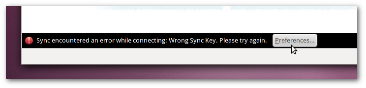 Wrong Sync Error